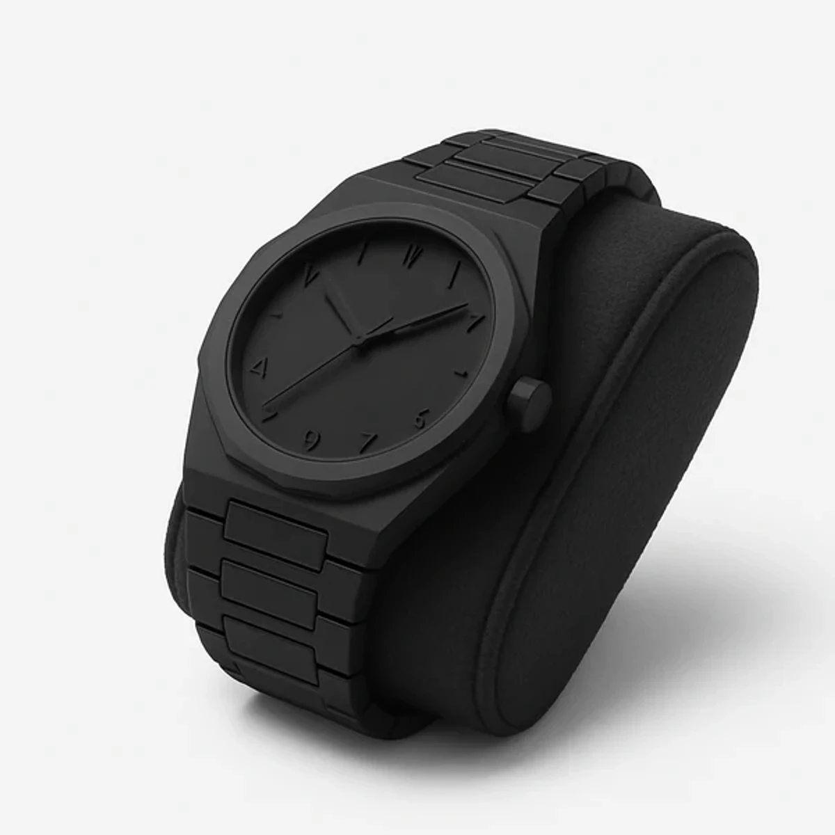 Arabic disit Carbon Fiber body men's watch (46gm weight)-full black