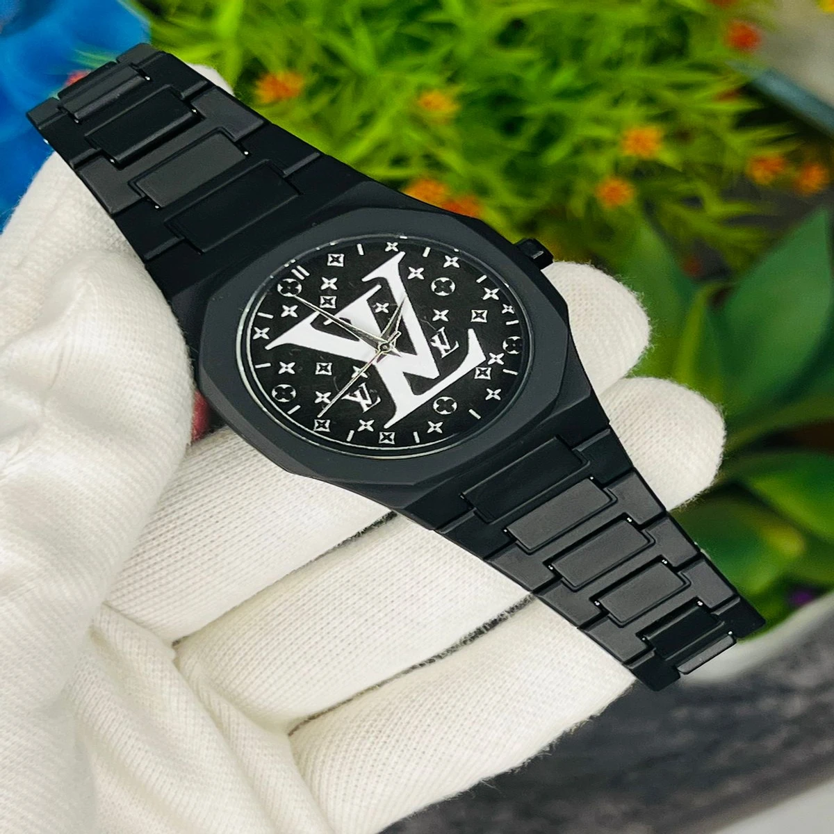 Arabic disit Carbon Fiber body men's watch (46gm weight)- black& VL